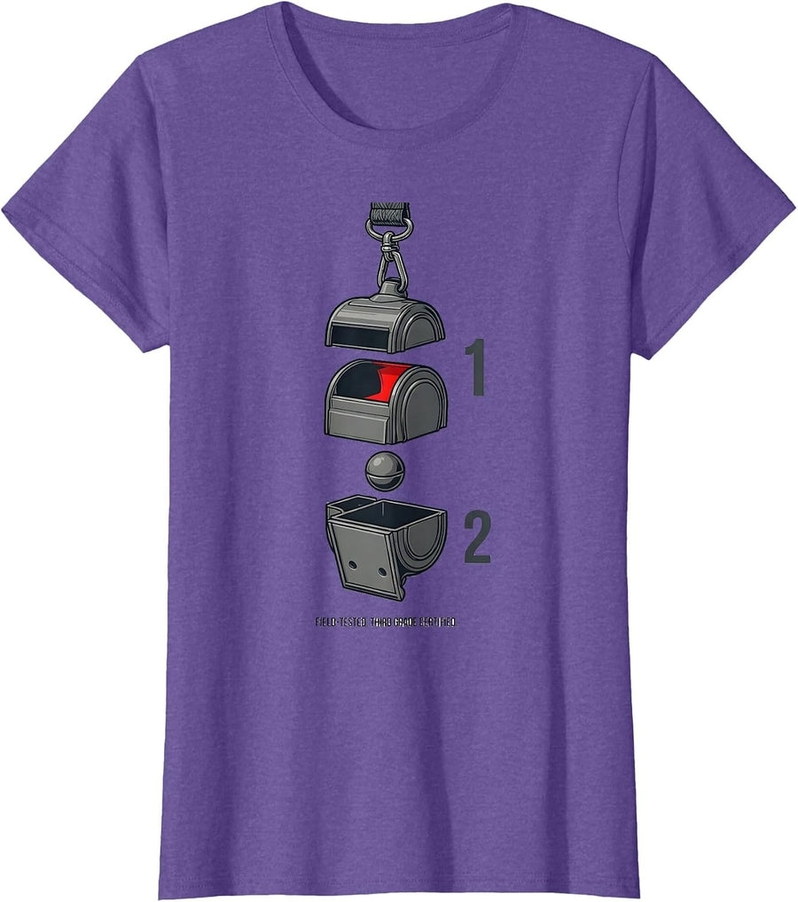 Field-Tested Third Grade Certified Teacher Back To School T-Shirt - Purple Heather
