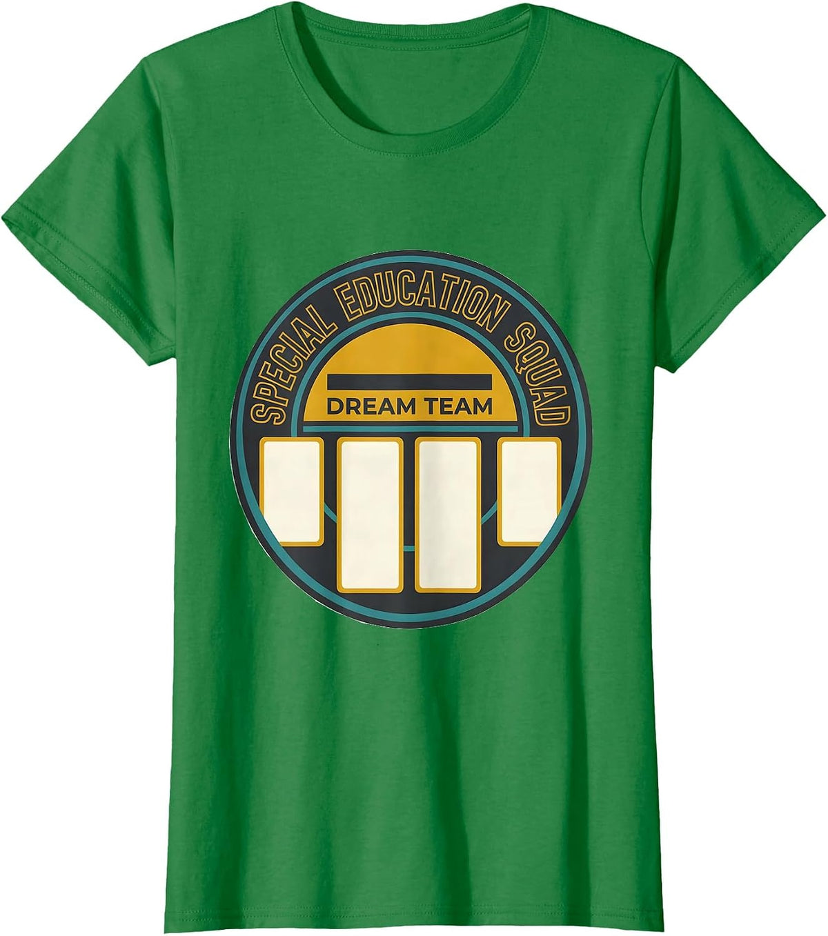 Women's Special Education Squad Dream Team Midcentury Modern Teacher T-Shirt - Kelly Green
