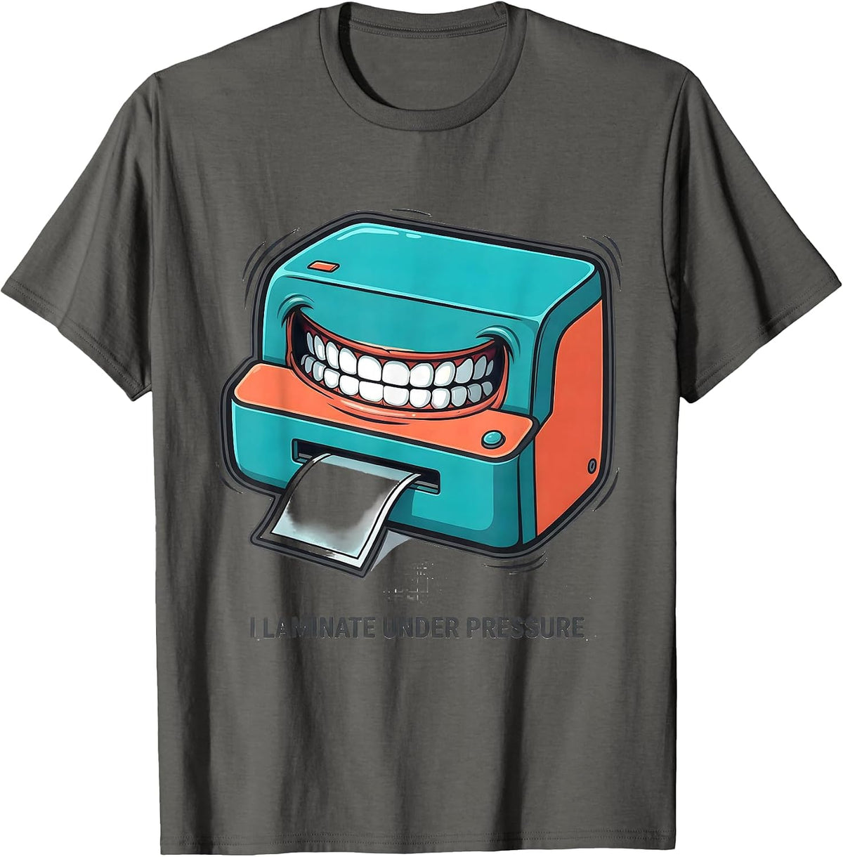 Men's I Laminate Under Pressure Funny Special Education Teacher T-Shirt - Asphalt Grey