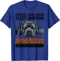 Official Cane Corso Sleep Uniform Screenprint Dog Lover T-Shirt - Royal Blue