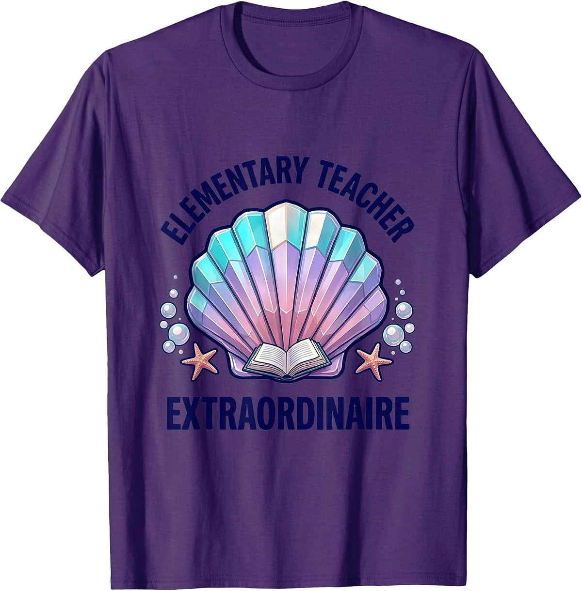Elementary Teacher Extraordinaire Graphic Design T-Shirt - Purple