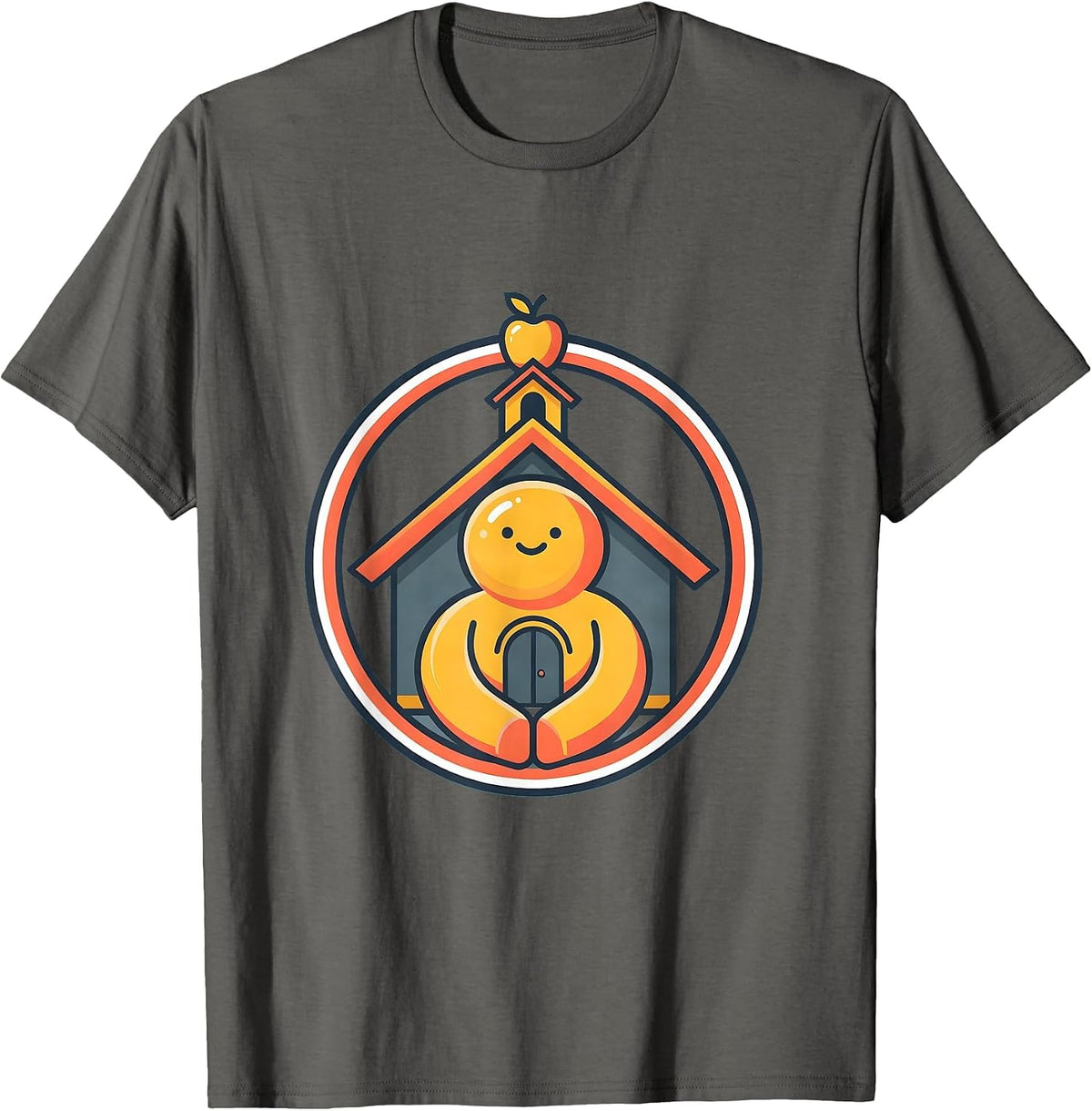 Third Grade Teacher School Number Eight Design T-Shirt - Asphalt Grey
