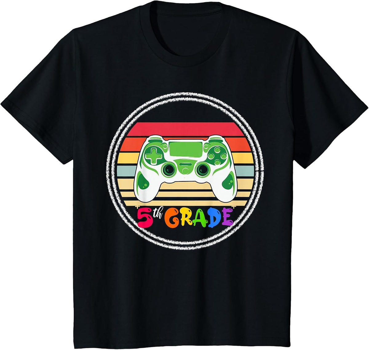 5th Grade Game On Fifth Grade Student Teacher School Design T-Shirt - Black