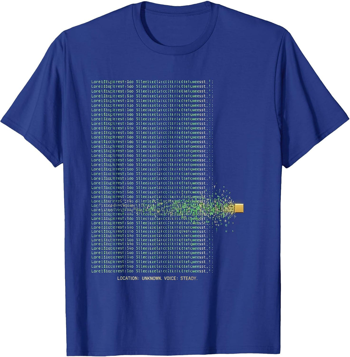 LOCATION UNKNOWN VOICE STEADY 911 Dispatcher Thin Line T-Shirt - Royal Blue