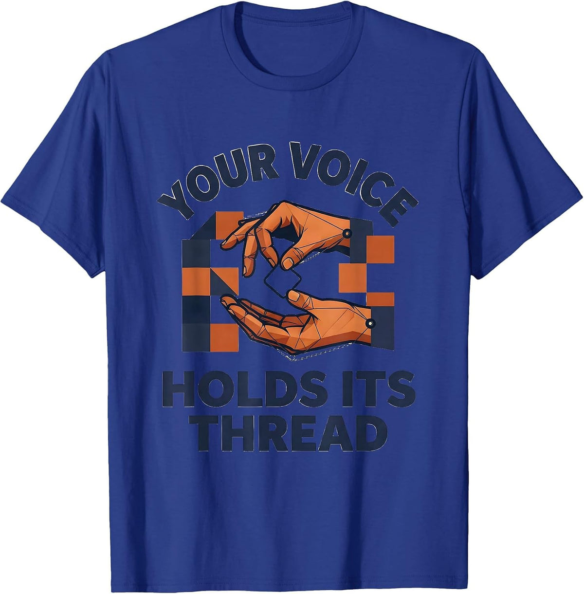 Your Voice Holds Its Thread Cute Speech Language Pathologist T-Shirt - Royal Blue