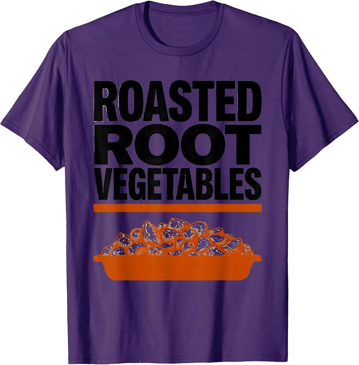 Men's Roasted Root Vegetables Bootleg 90's Rap Rock Vintage Funny T-Shirt - Purple