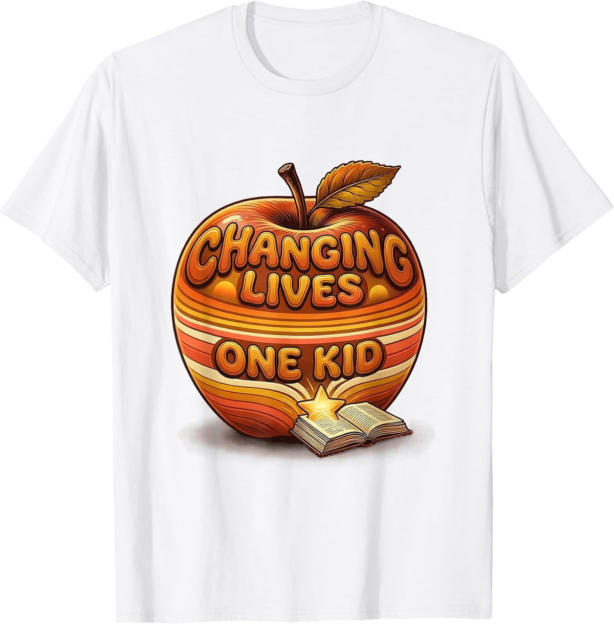 Changing Lives One Kid Sped Teacher Design T-Shirt - White
