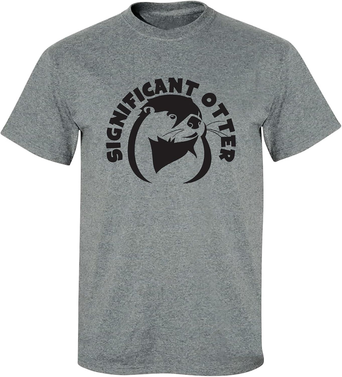 zerogravitee Significant Otter Adult Short Sleeve T-Shirt - Dark Heather