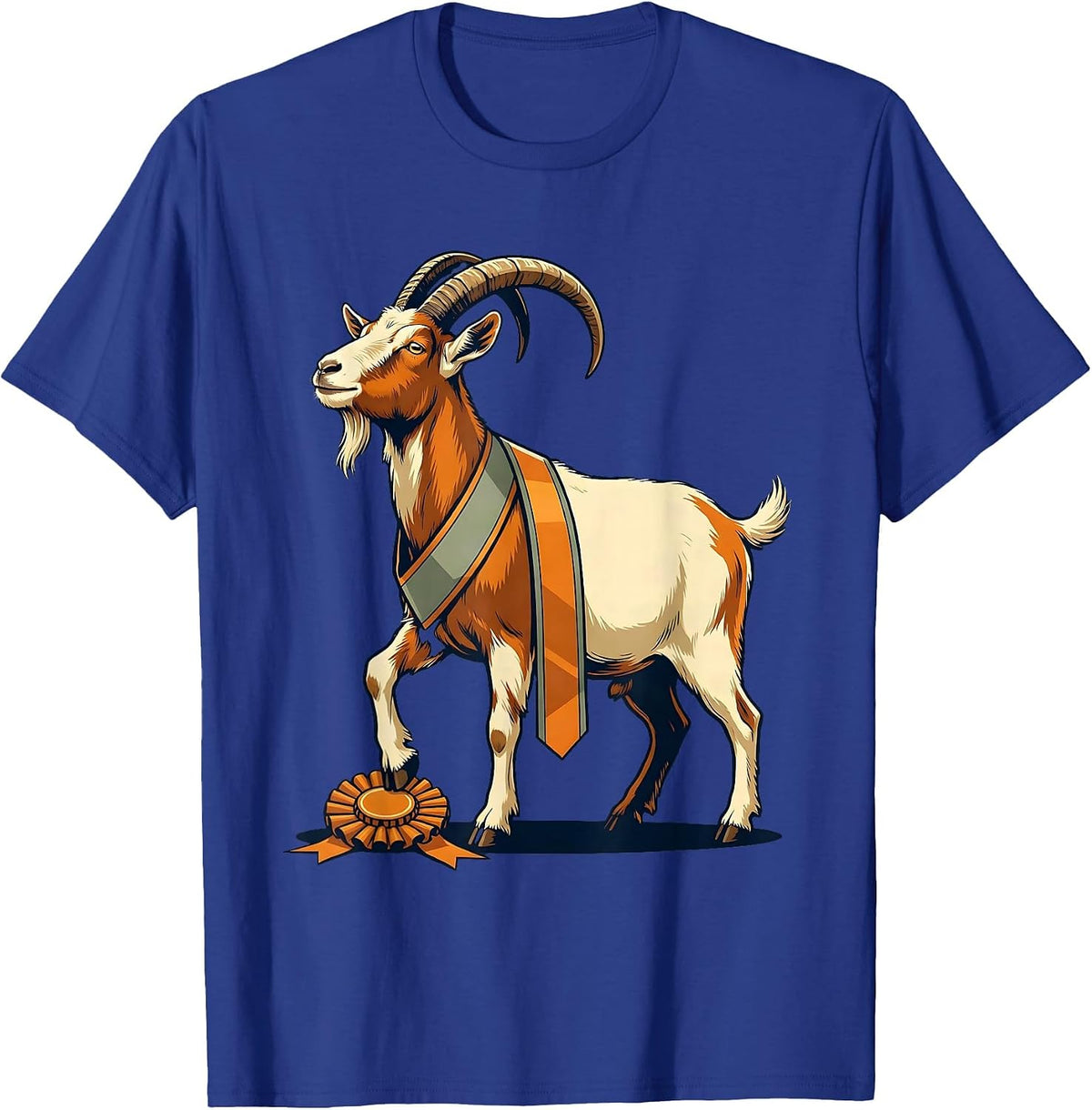 Proud Goat Champion Humor Sports Fan Gift T-Shirt - Royal Blue