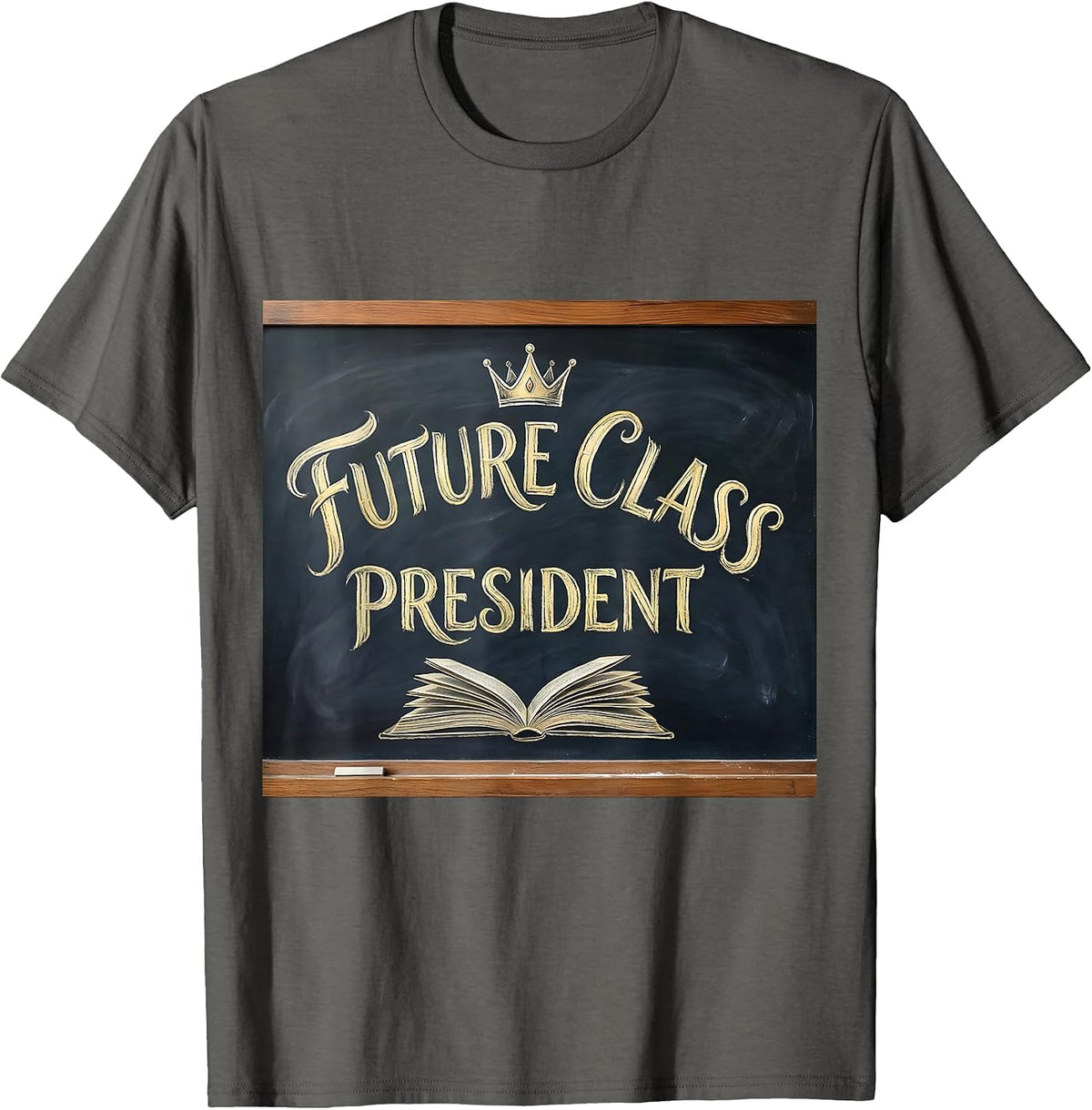 Future Class President First Day of Preschool T-Shirt - Asphalt Grey