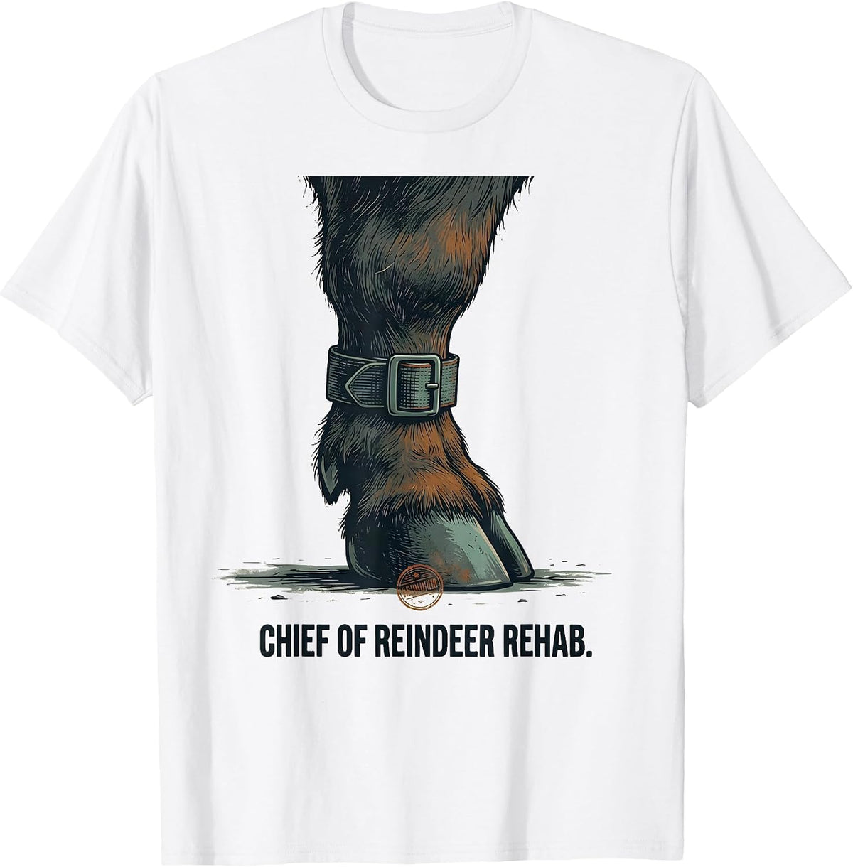 Men's Chief Of Reindeer Rehab Funny Physical Therapist OT Gift T-Shirt - White