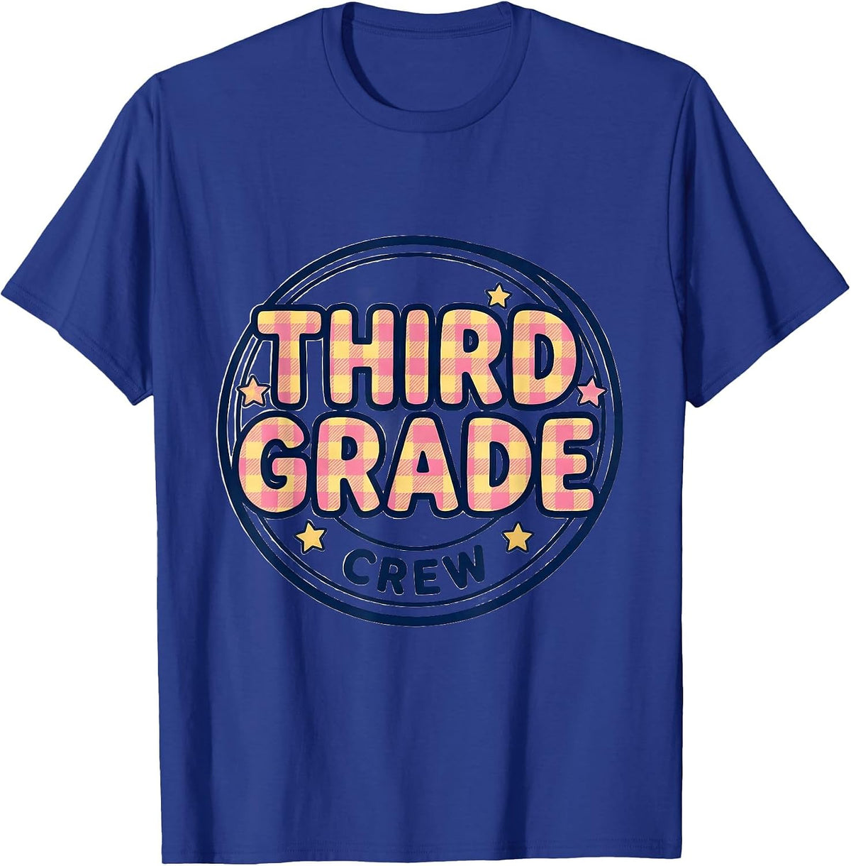 Third Grade Crew Back to School Teacher Student Kids T-Shirt - Royal Blue