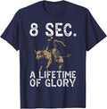 Bull Rider Design for Men Western Bull Riding T-Shirt - Navy Blue