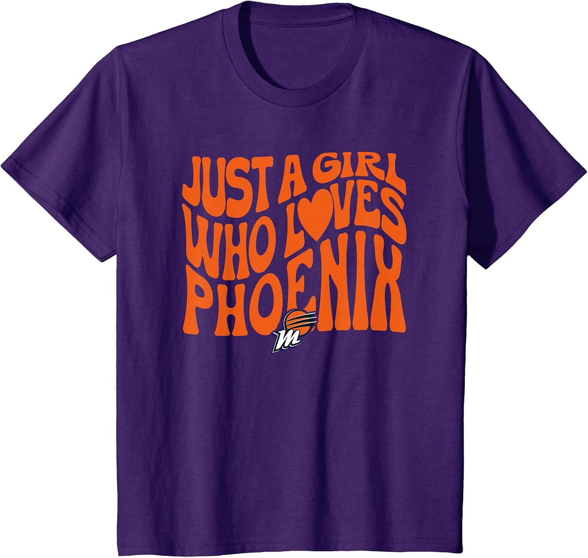WNBA Just A Girl Who Loves Phoenix Mercury T-Shirt - Purple