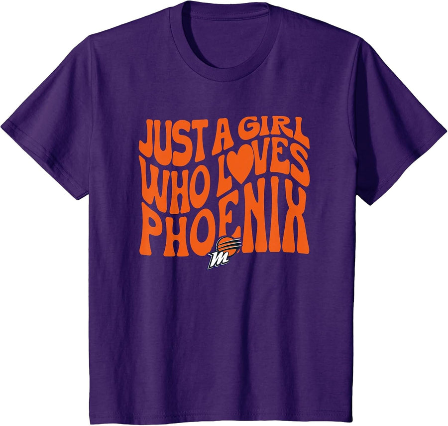 WNBA Just A Girl Who Loves Phoenix Mercury T-Shirt - Purple