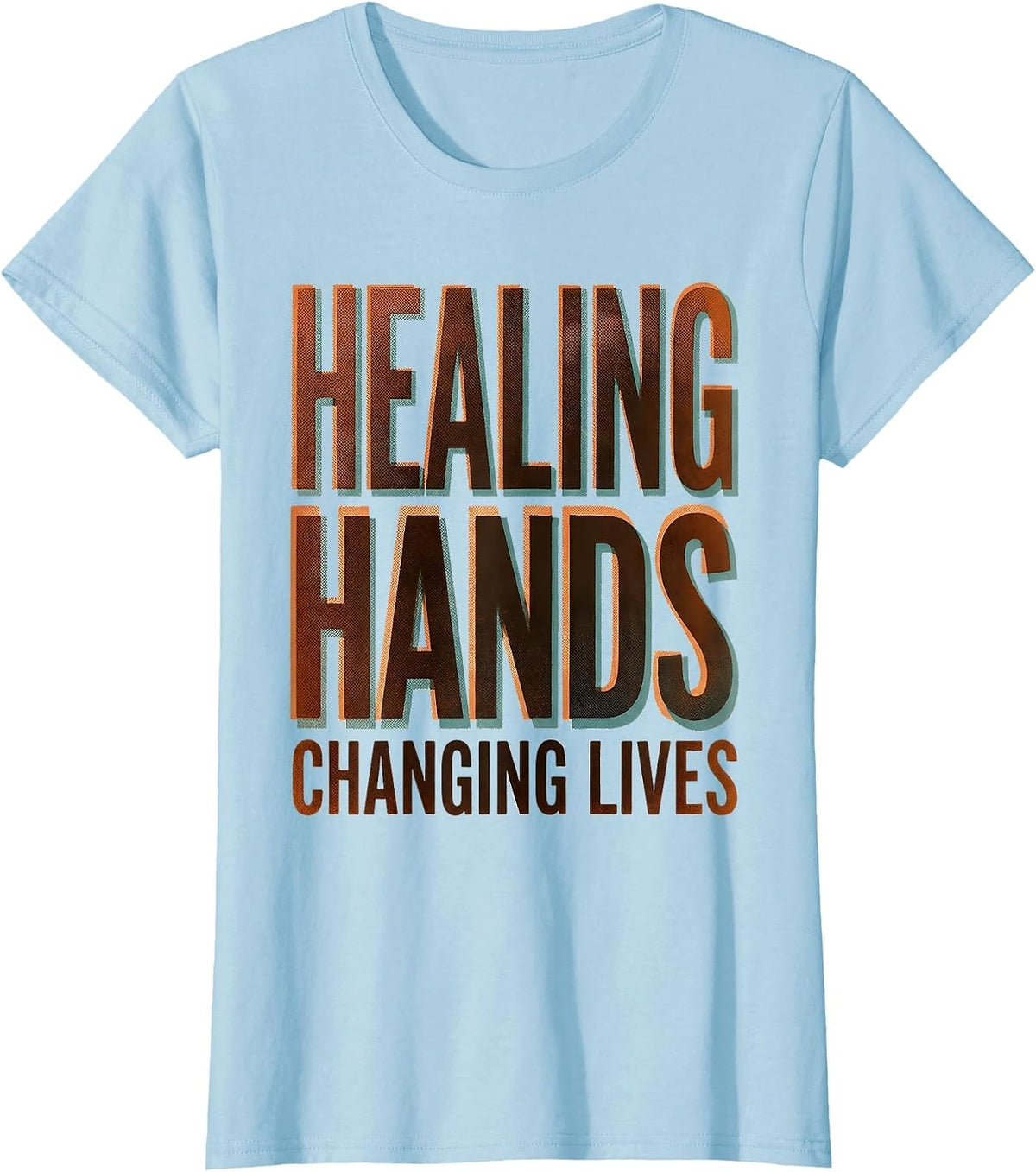 Healing Hands Changing Lives Occupational Therapy T-Shirt - Baby Blue
