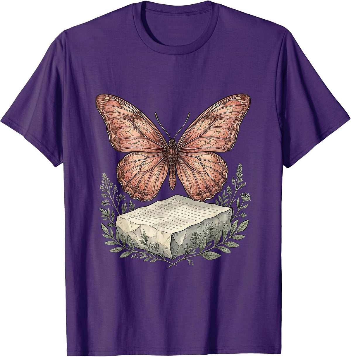 Sped Teacher Butterfly Worksheet Cocoon Design T-Shirt - Purple