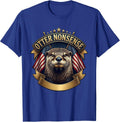 Otter Nonsense Funny Otter Lover Design T-Shirt - Royal Blue