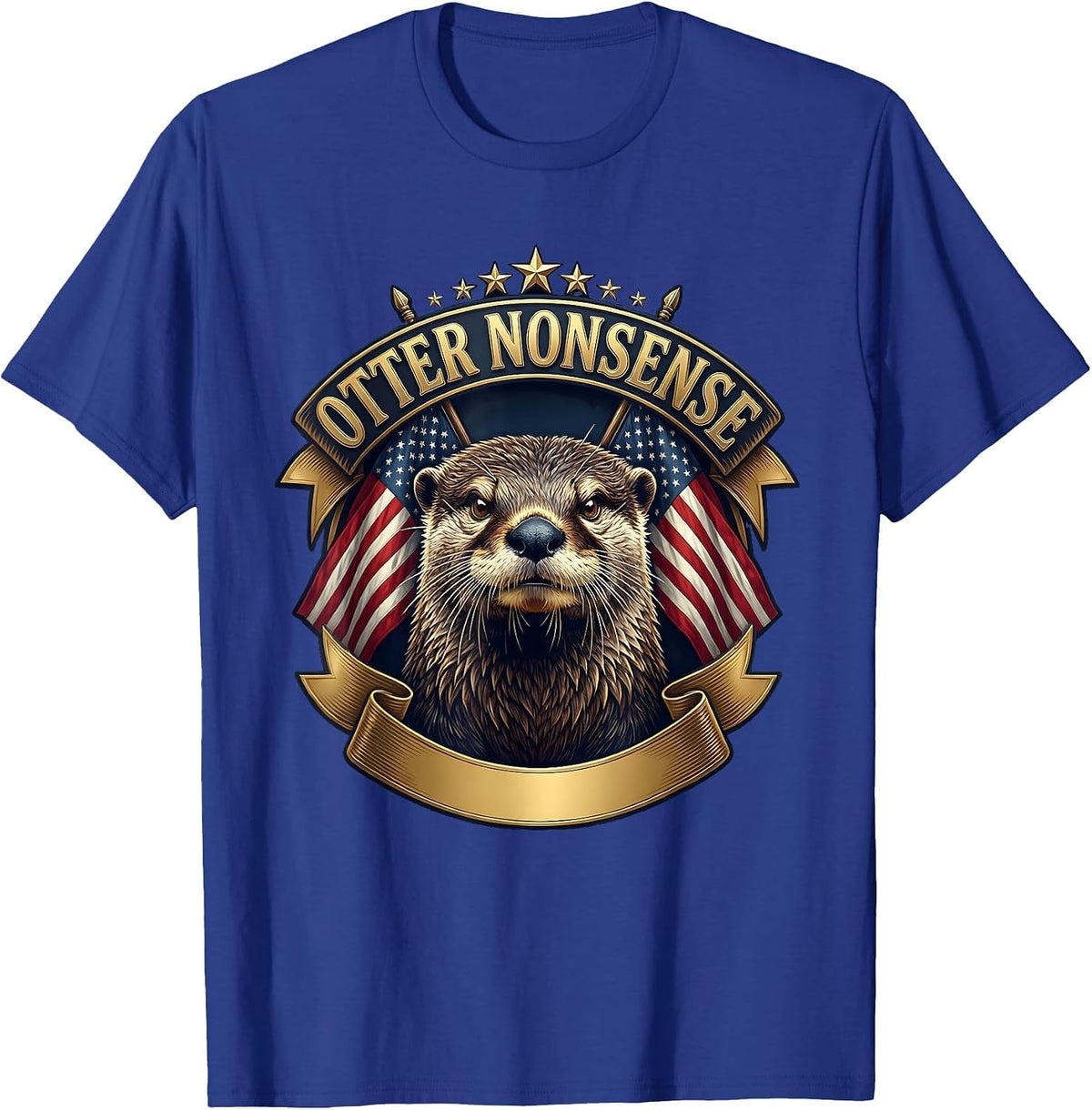 Otter Nonsense Funny Otter Lover Design T-Shirt - Royal Blue