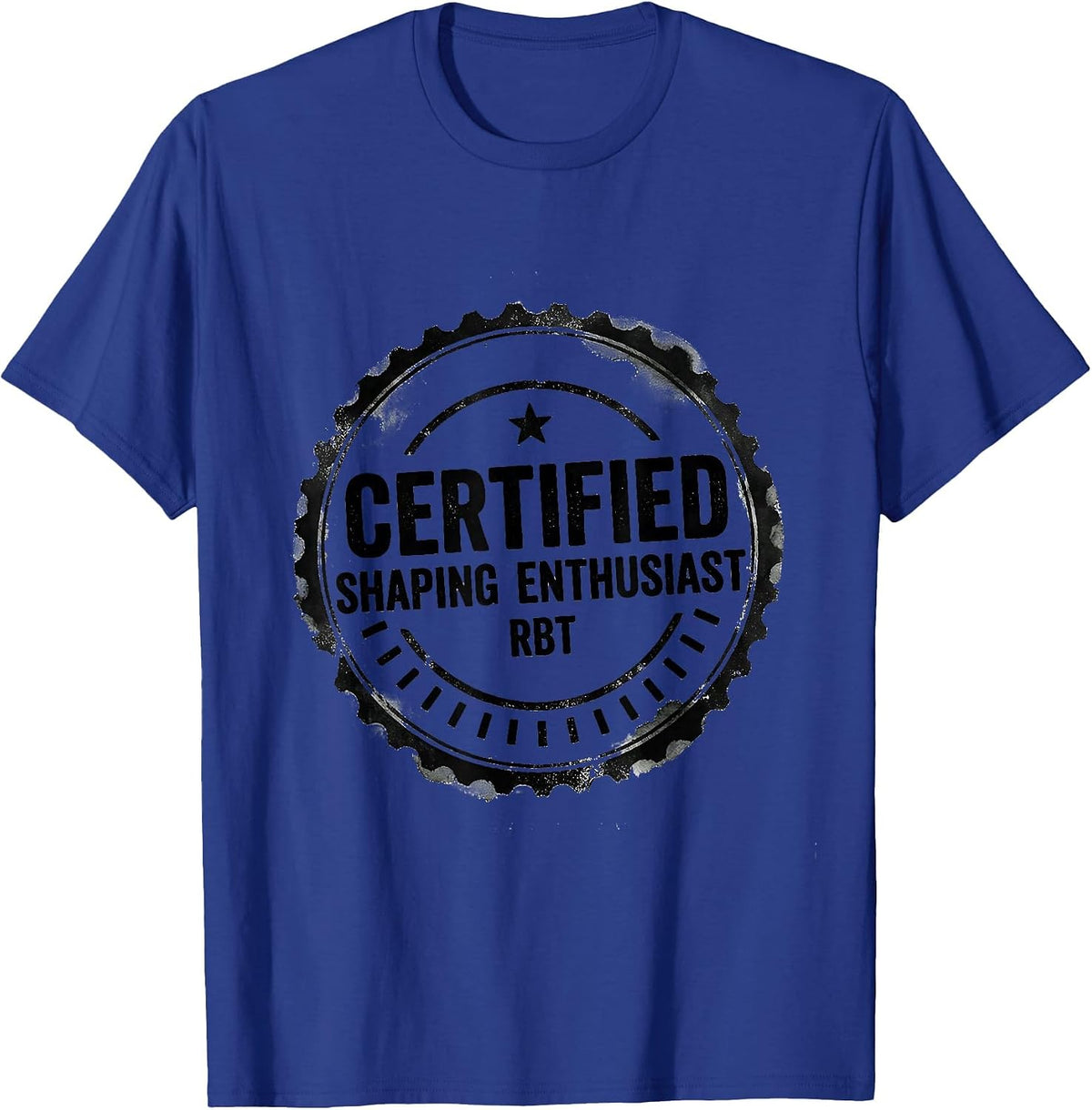 Men's Certified Shaping Enthusiast, RBT ABA Therapist Occupational T-Shirt - Royal Blue