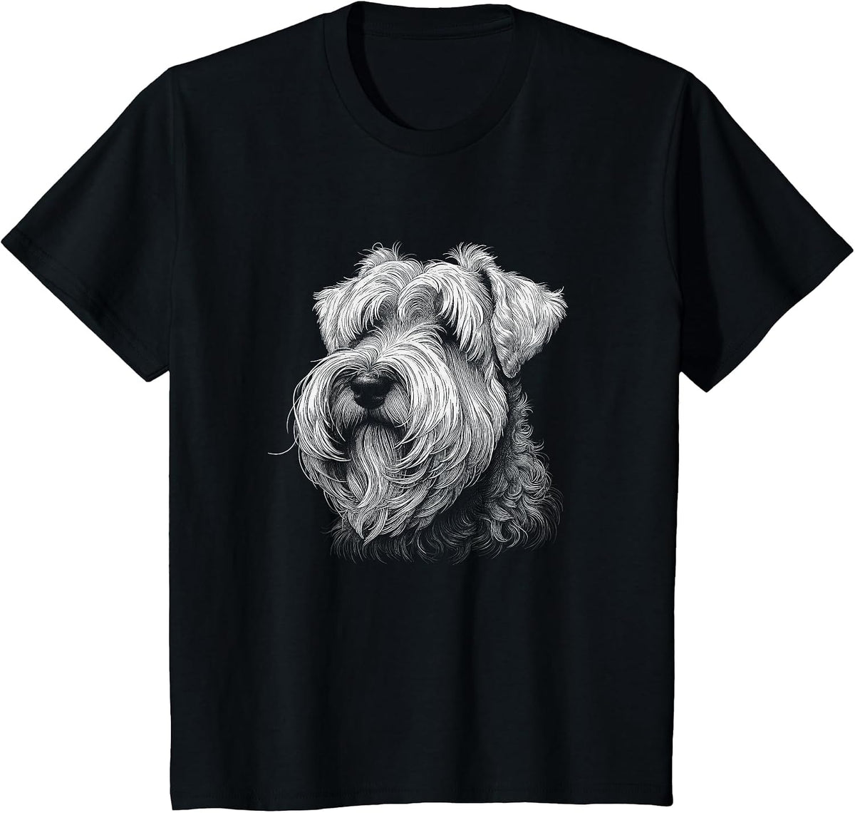 Sealyham Terrier Dog Art Design T-Shirt - Black