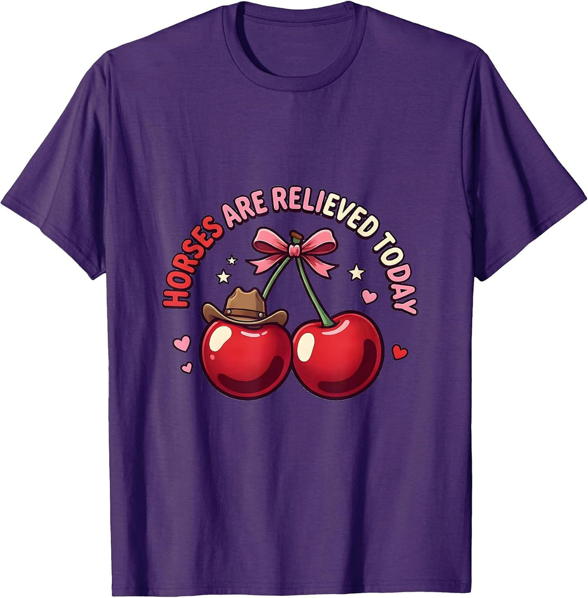 Men's Save A Horse Ride A Cowboy Funny Western Design T-Shirt - Purple