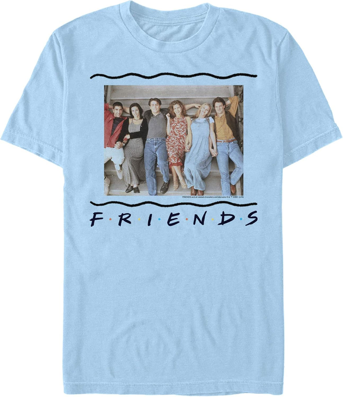WARNER BROS Mens T-Shirt - Light Blue