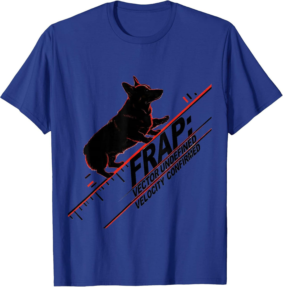 Frap: Vector Undefined, Velocity Confirmed Corgi Owner T-Shirt - Royal Blue