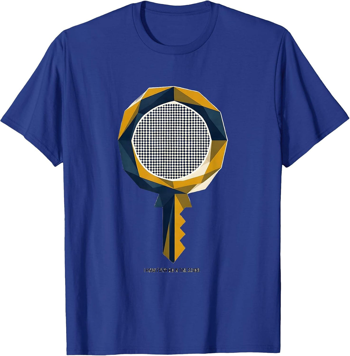 Men's I Know Every Kid In This School Geometric Specials Teacher T-Shirt - Royal Blue