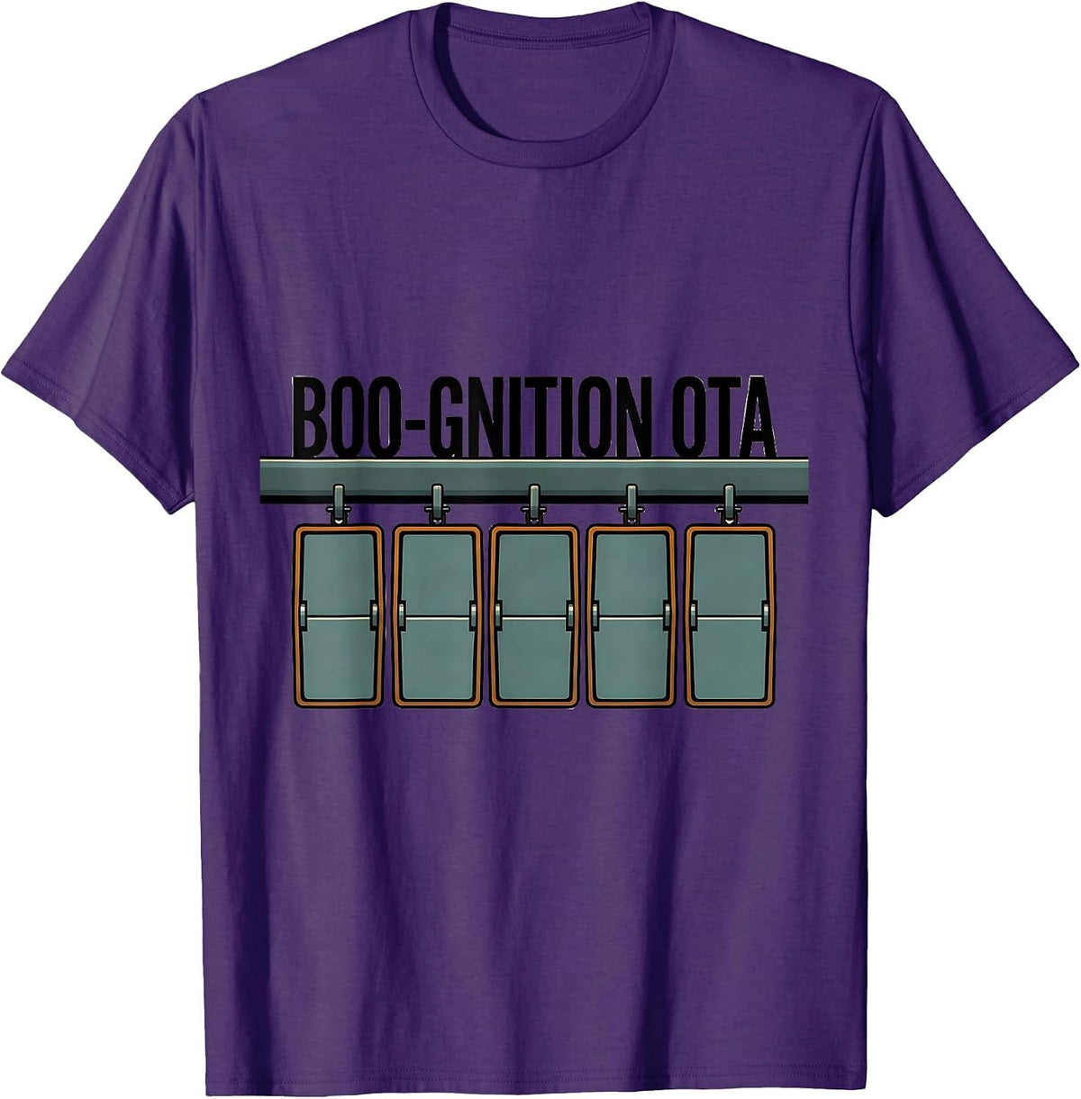 Men's Boo-gnition OTA Editorial Conceptual Physical Therapist T-Shirt - Purple