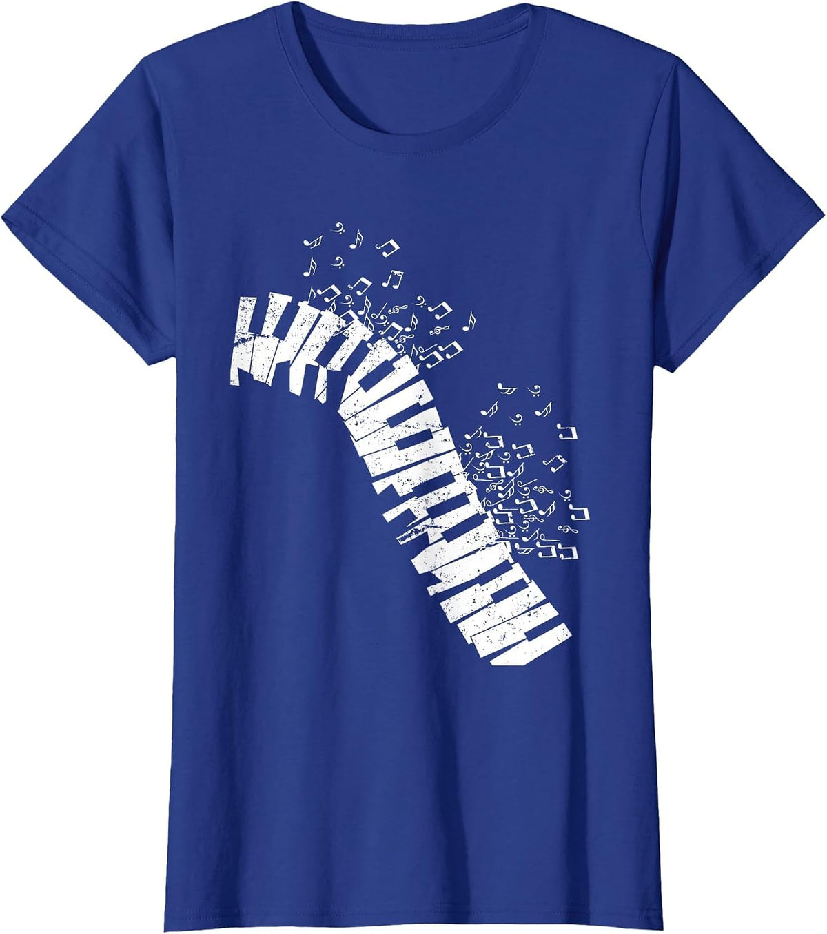 Music Sheet Music Piano T-Shirt - Royal Blue