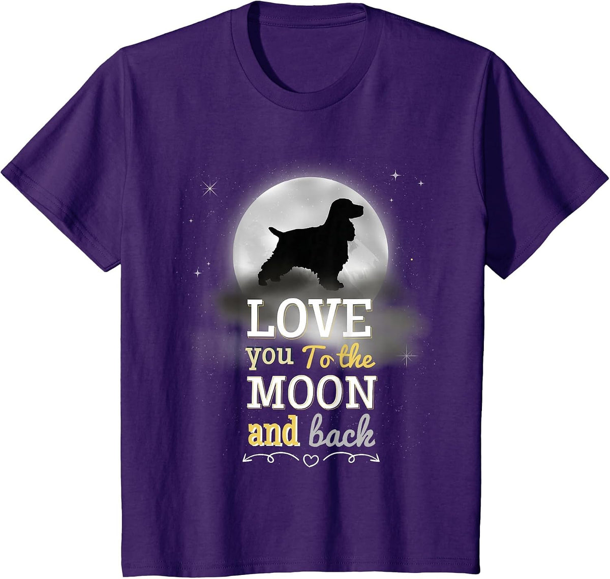 Cocker Spaniel Dog Breed T-Shirt - Purple
