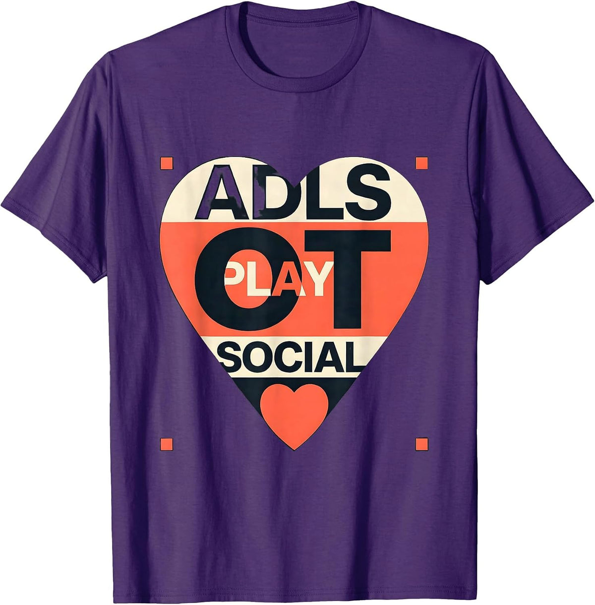 Men's OT ADLS PLAY SOCIAL Occupational Therapy Valentine Candy T-Shirt - Purple