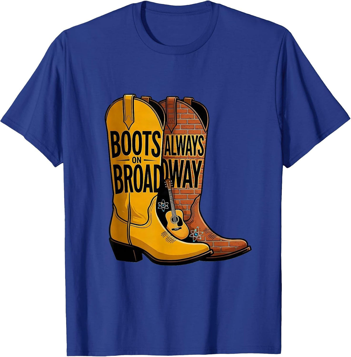 Men's Boots on Broadway Always Nashville Design T-Shirt - Royal Blue