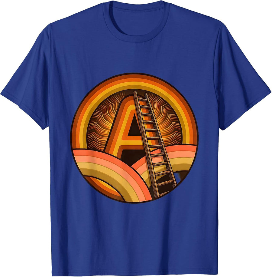 SPED Teacher Ladder Letter A Graphic Design T-Shirt - Royal Blue