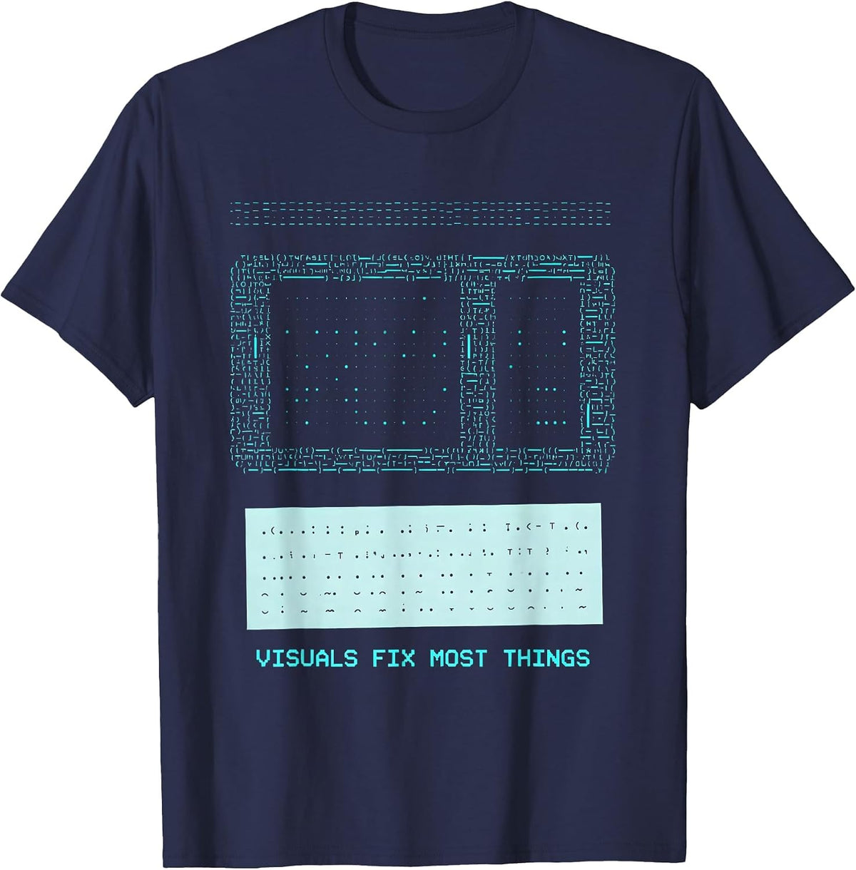 Men's Visuals Fix Most Things Special Education Teacher T-Shirt - Navy Blue