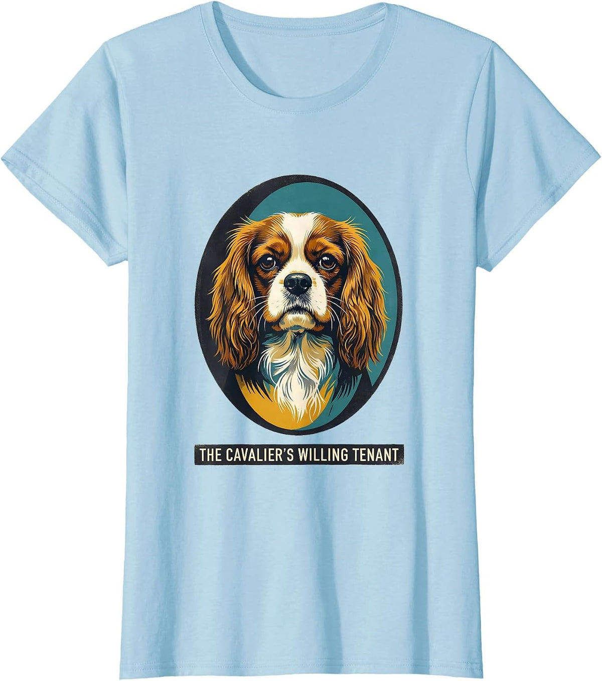 Women's The Cavalier's Willing Tenant Midcentury Modern Cavalier T-Shirt - Baby Blue