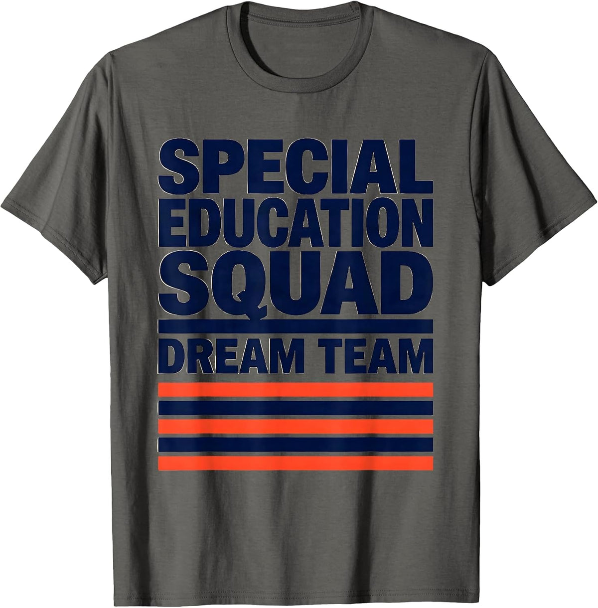 Men's Special Education Squad Dream Team Teacher Appreciation T-Shirt - Asphalt Grey