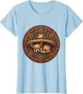 Women's Sleepy Chihuahua Sombrero Kids Mexico Design T-Shirt - Baby Blue