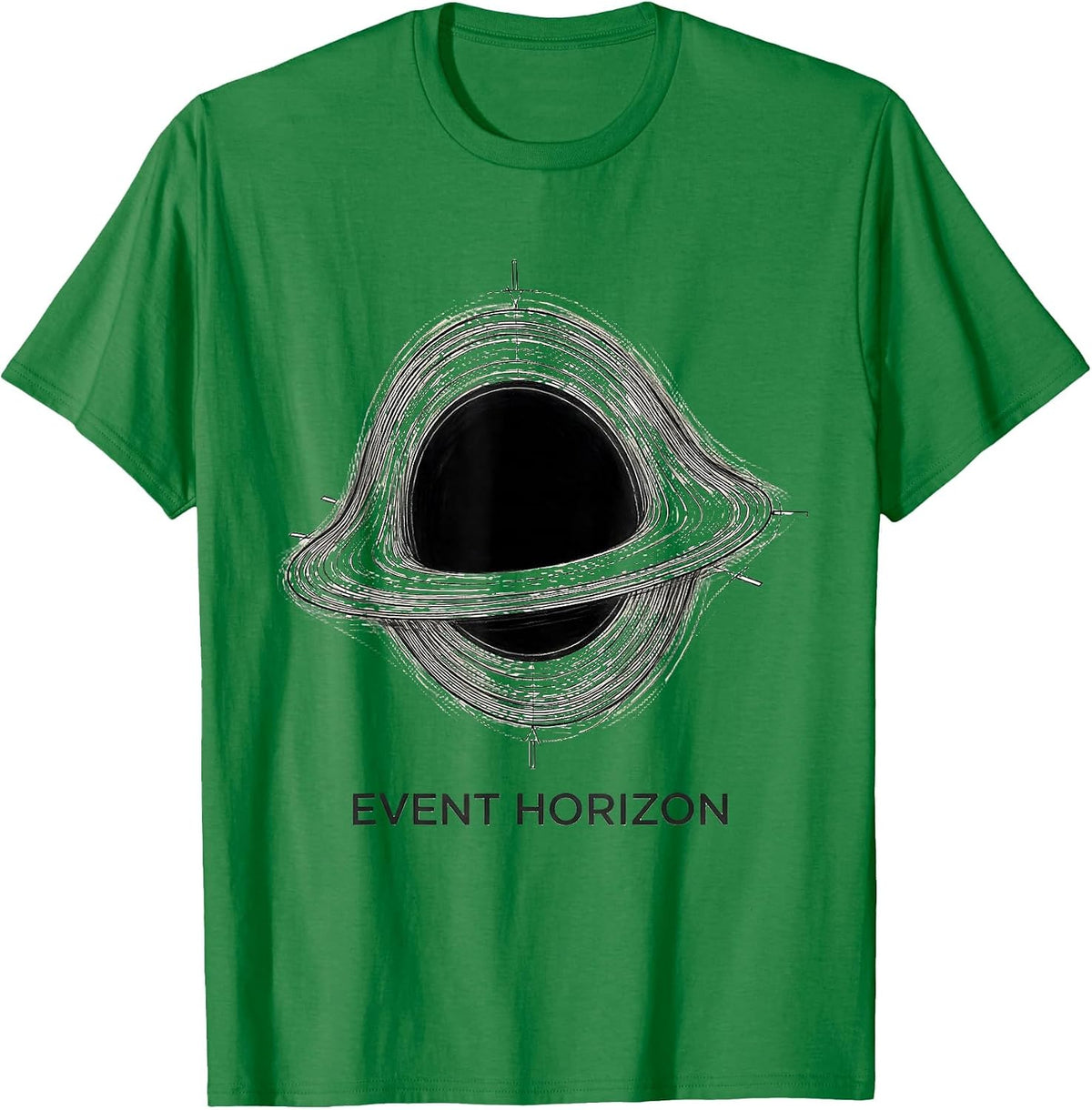 Men's Event Horizon Black Hole Astrophysics Science Physics T-Shirt - Kelly Green
