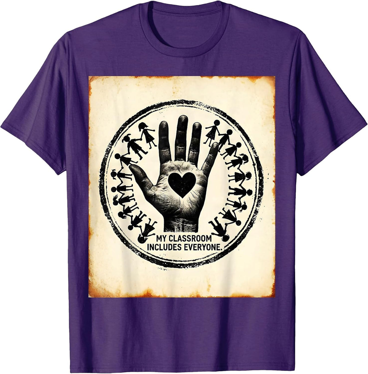 My Classroom Includes Everyone Sped Teacher T-Shirt - Purple