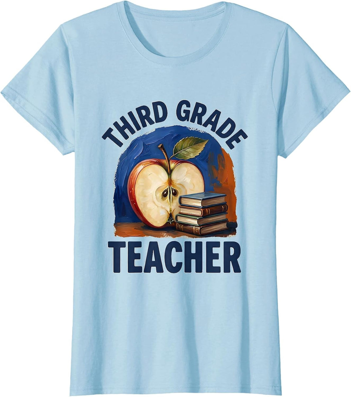 Third Grade Teacher Back to School Elementary School First T-Shirt - Baby Blue