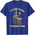 Future Class President Kids College Design T-Shirt - Royal Blue