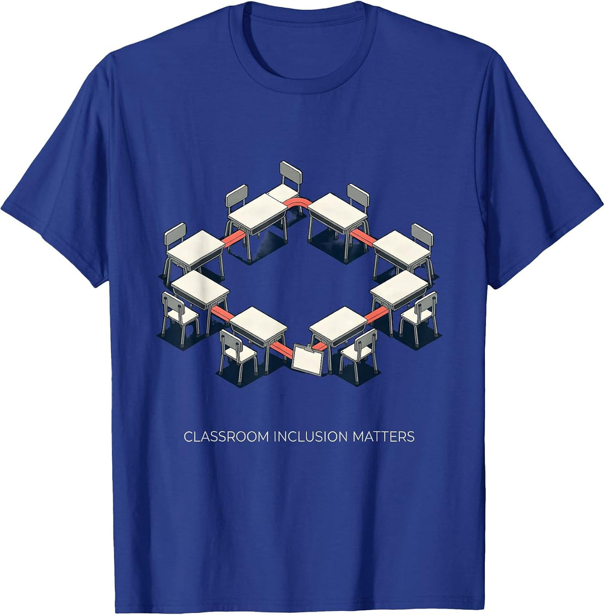 Classroom Inclusion Matters Special Education Teacher Autism T-Shirt - Royal Blue