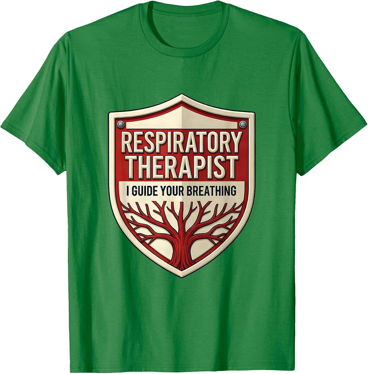 Men's Respiratory Therapist I Guide Your Breathing Humor T-Shirt - Kelly Green