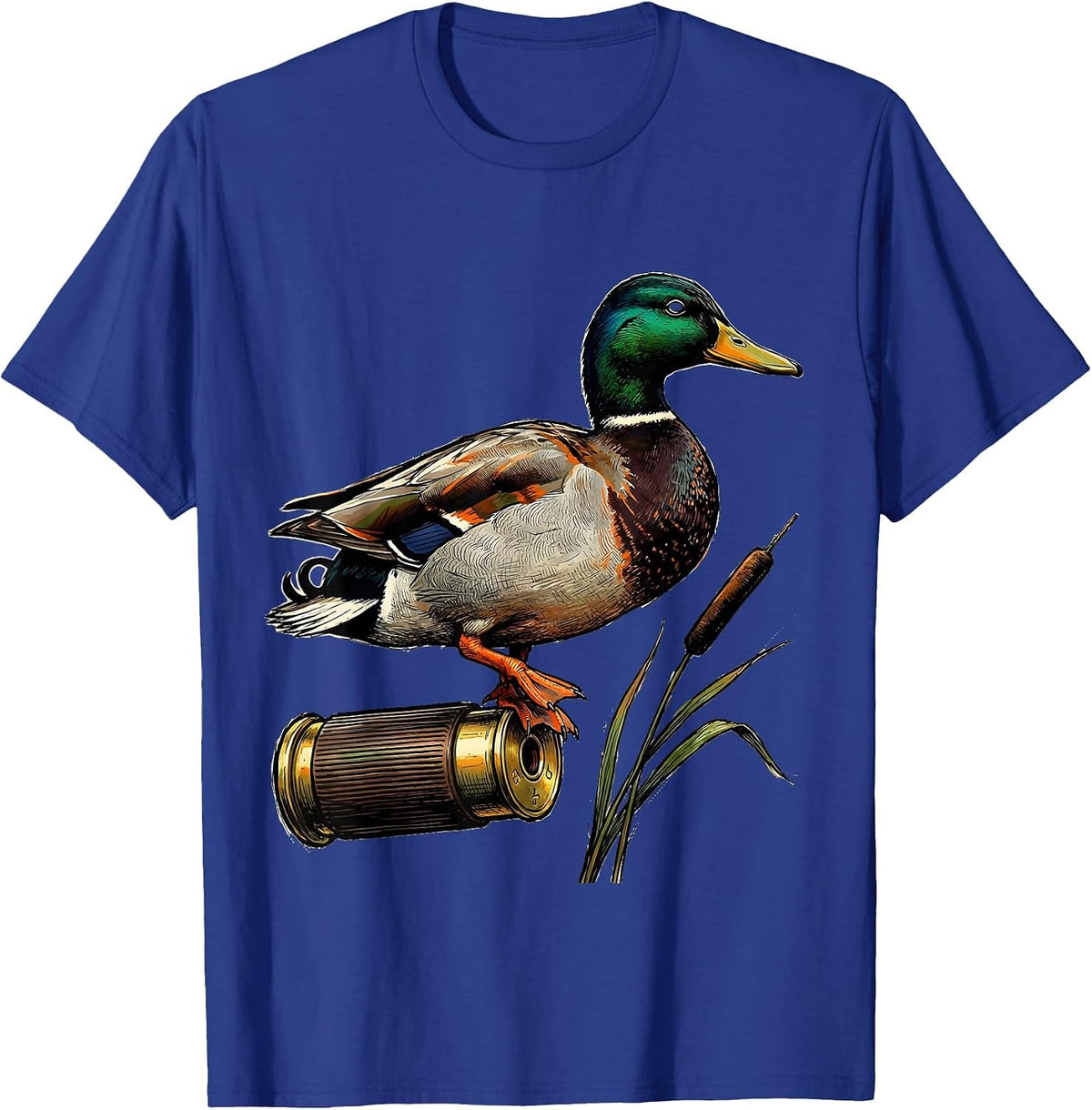 Men's Mallard Duck Hunting Humor Gift for Dads T-Shirt - Royal Blue