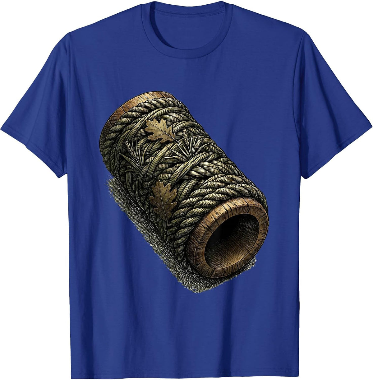 Men's Duck Call Wrapped in Camo Cord Hunting Graphic T-Shirt - Royal Blue