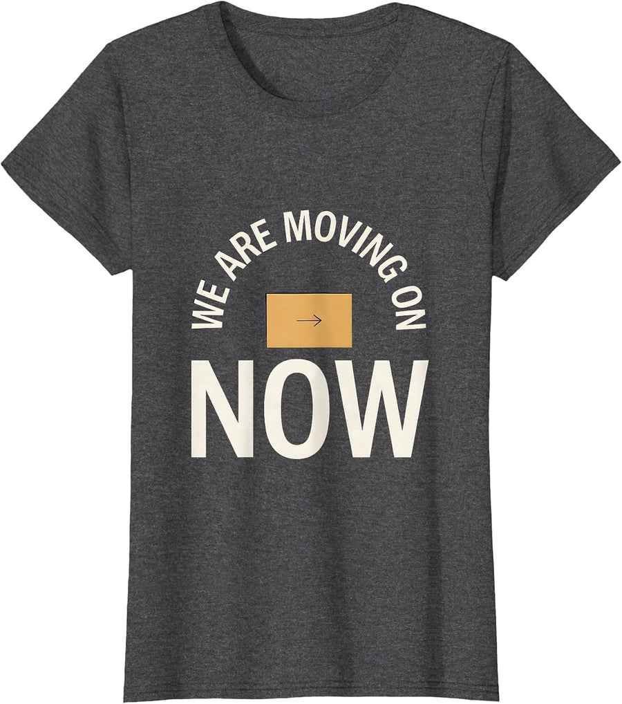 Women's We Are Moving On Now Funny Sarcastic Teacher Back To School T-Shirt - Dark Heather Grey