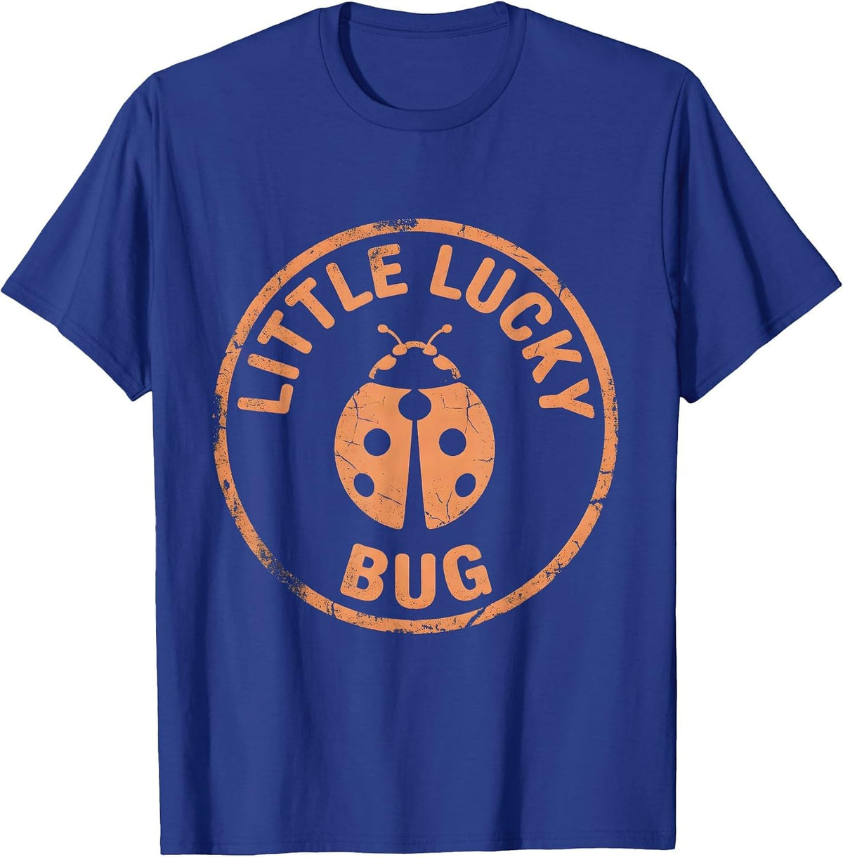 Little Lucky Bug Boho Vintage Y2K Kawaii Grunge Teen T-Shirt - Royal Blue