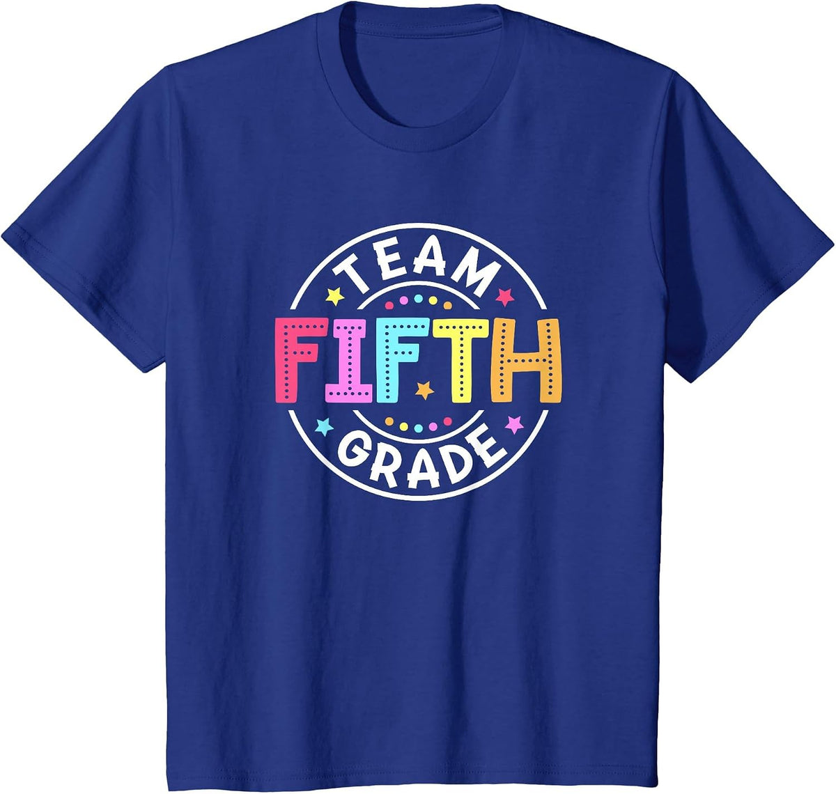 Team Fifth Grade Teacher Back to School 5th Grade Squad Kids T-Shirt - Royal Blue